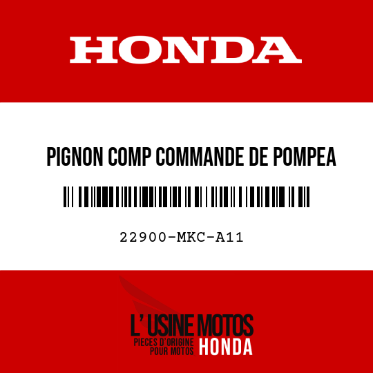 image de 22900-MKC-A11 PIGNON COMP COMMANDE DE POMPEA HUILE