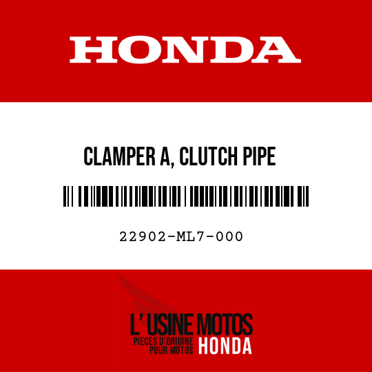 image de 22902-ML7-000 CLAMPER A, CLUTCH PIPE