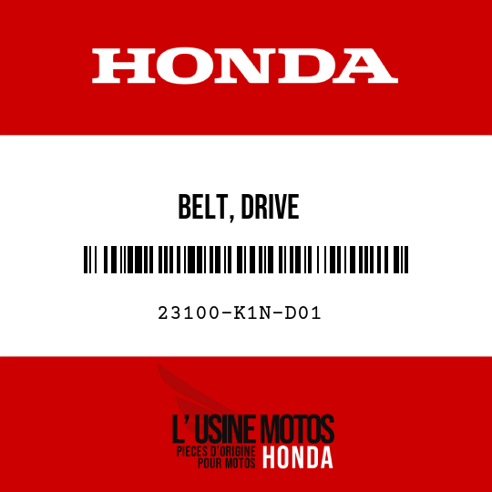 image de 23100-K1N-D01 BELT, DRIVE