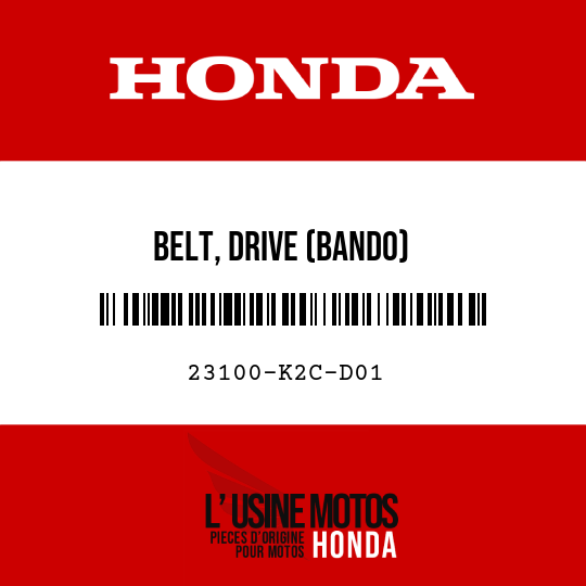 image de 23100-K2C-D01 BELT, DRIVE (BANDO)