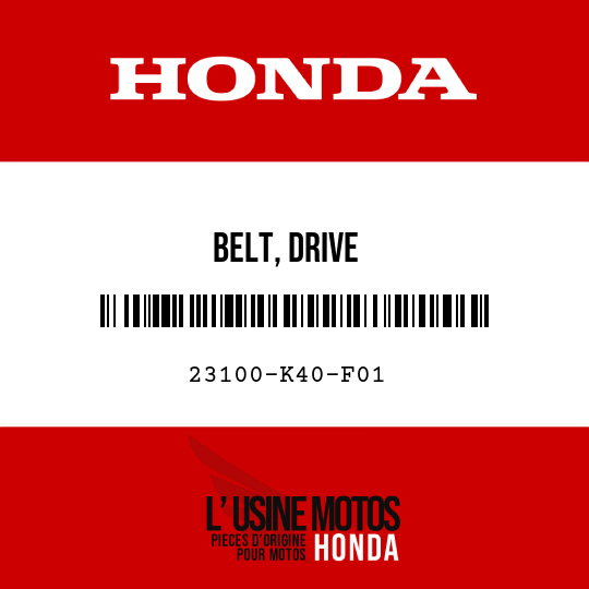 image de 23100-K40-F01 BELT, DRIVE