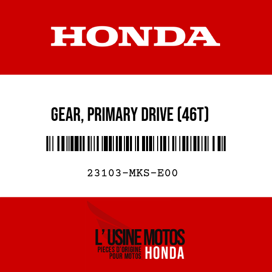 image de 23103-MKS-E00 GEAR, PRIMARY DRIVE (46T)
