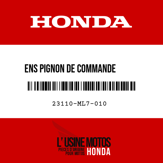 image de 23110-ML7-010 ENS PIGNON DE COMMANDE       PRIMAIRE