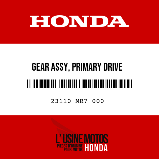image de 23110-MR7-000 GEAR ASSY, PRIMARY DRIVE