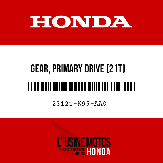 image de 23121-K95-AA0 GEAR, PRIMARY DRIVE (21T)