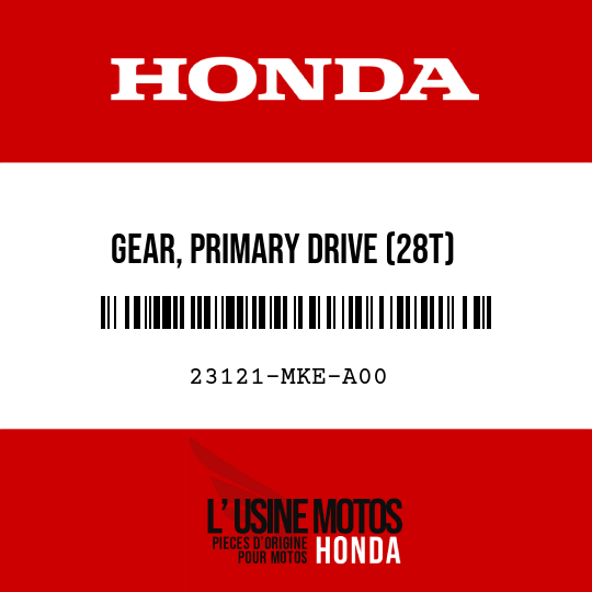 image de 23121-MKE-A00 GEAR, PRIMARY DRIVE (28T)