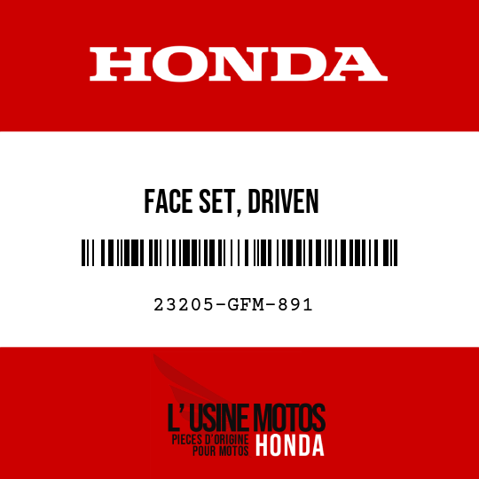 image de 23205-GFM-891 FACE SET, DRIVEN