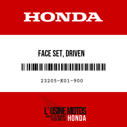 image de 23205-K01-900 FACE SET, DRIVEN