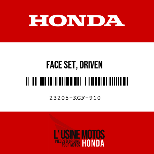 image de 23205-KGF-910 FACE SET, DRIVEN
