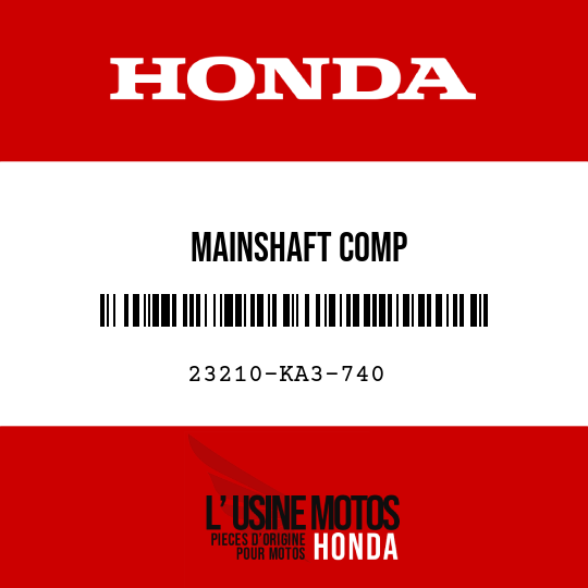 image de 23210-KA3-740 MAINSHAFT COMP