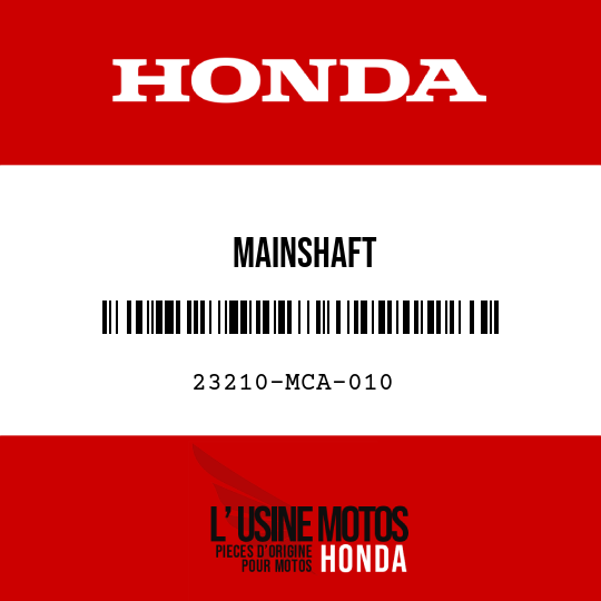 image de 23210-MCA-010 MAINSHAFT