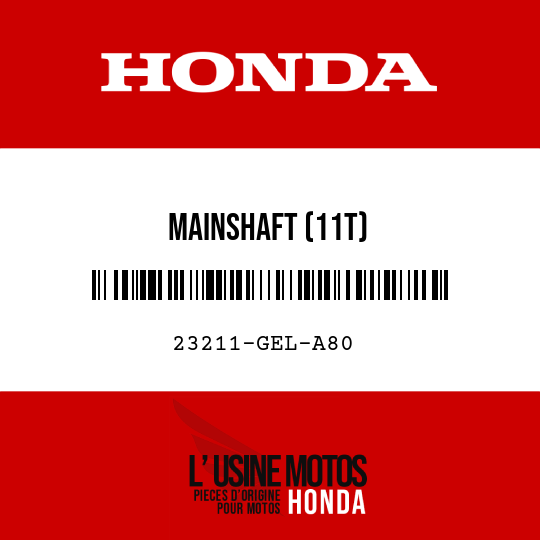 image de 23211-GEL-A80 MAINSHAFT (11T)