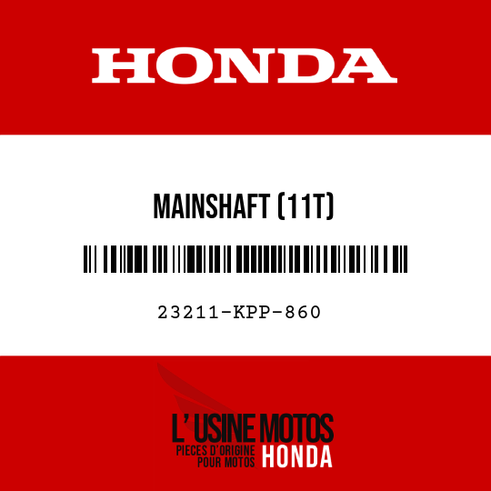 image de 23211-KPP-860 MAINSHAFT (11T)