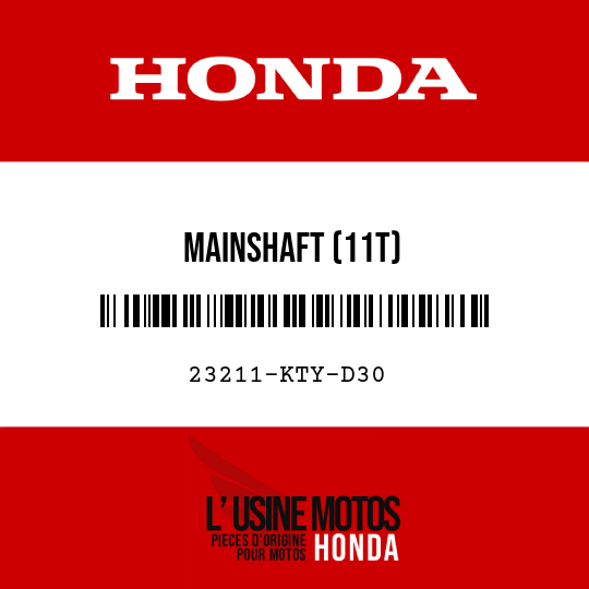 image de 23211-KTY-D30 MAINSHAFT (11T)