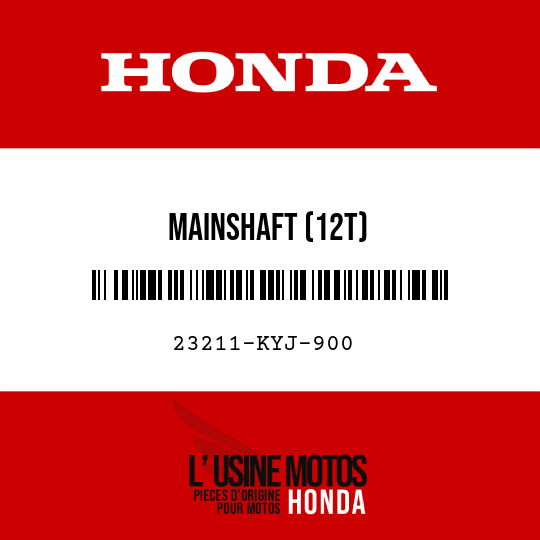 image de 23211-KYJ-900 MAINSHAFT (12T)
