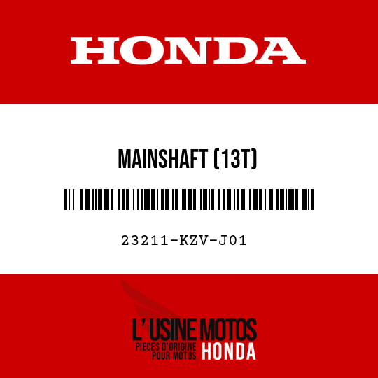 image de 23211-KZV-J01 MAINSHAFT (13T)