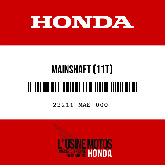 image de 23211-MAS-000 MAINSHAFT (11T)