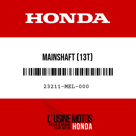 image de 23211-MEL-000 MAINSHAFT (13T)