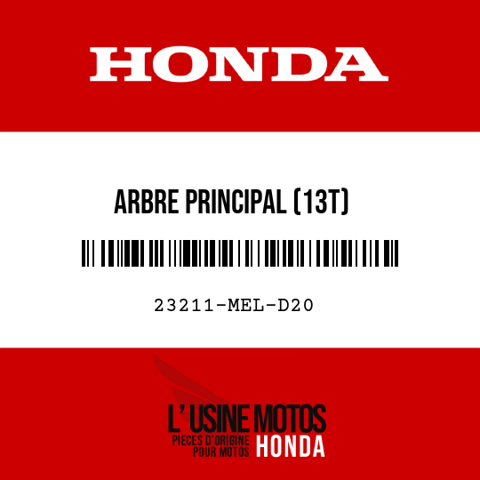 image de 23211-MEL-D20 ARBRE PRINCIPAL (13T)