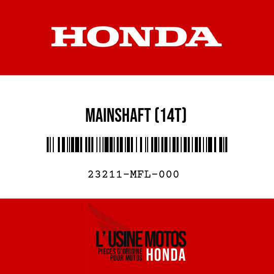 image de 23211-MFL-000 MAINSHAFT (14T)