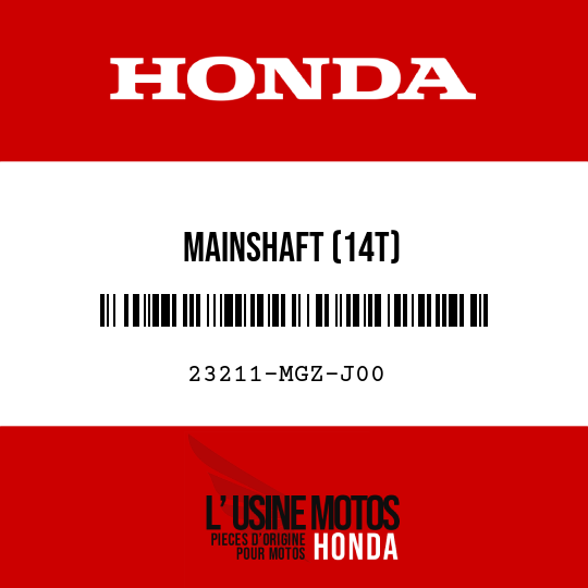 image de 23211-MGZ-J00 MAINSHAFT (14T)