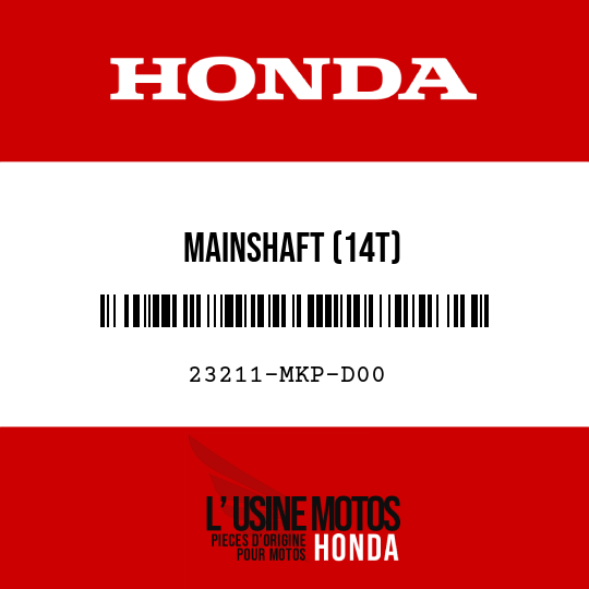 image de 23211-MKP-D00 MAINSHAFT (14T)