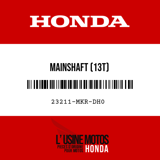 image de 23211-MKR-DH0 MAINSHAFT (13T)