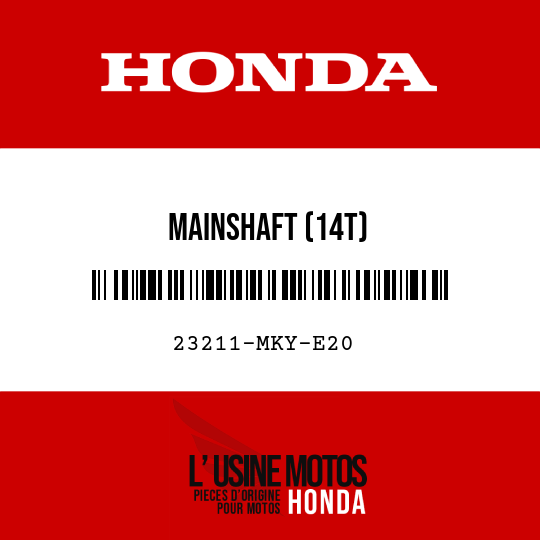 image de 23211-MKY-E20 MAINSHAFT (14T)