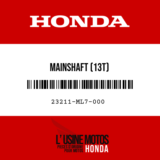 image de 23211-ML7-000 MAINSHAFT (13T)