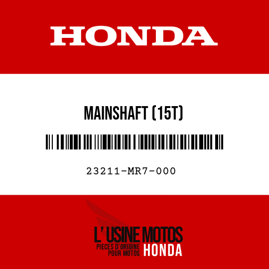 image de 23211-MR7-000 MAINSHAFT (15T)