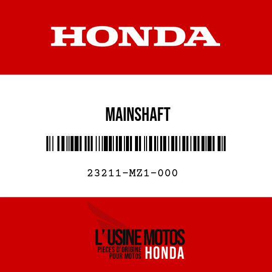 image de 23211-MZ1-000 MAINSHAFT