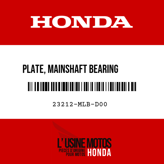 image de 23212-MLB-D00 PLATE, MAINSHAFT BEARING      SETTING