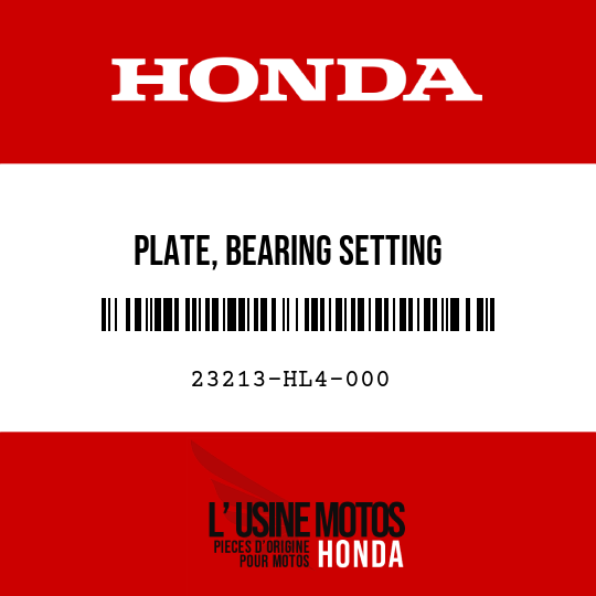 image de 23213-HL4-000 PLATE, BEARING SETTING