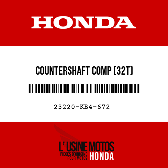 image de 23220-KB4-672 COUNTERSHAFT COMP (32T)