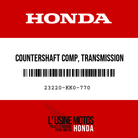 image de 23220-KK0-770 COUNTERSHAFT COMP, TRANSMISSION