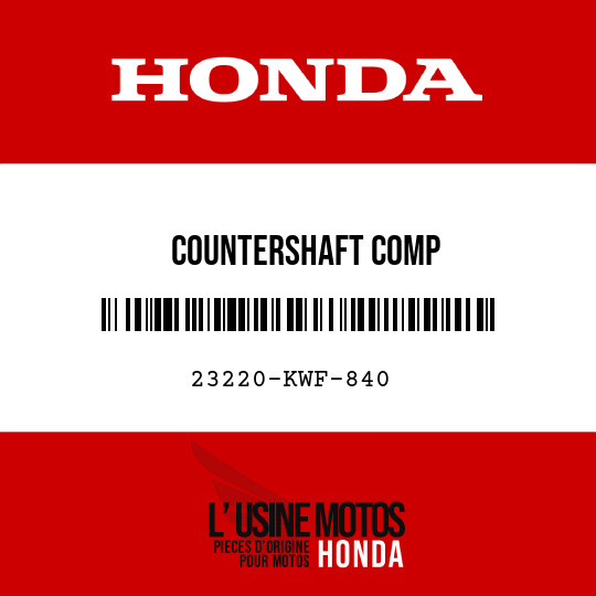 image de 23220-KWF-840 COUNTERSHAFT COMP