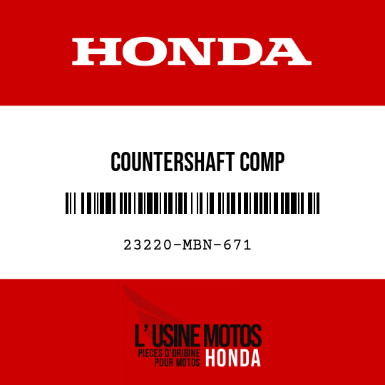 image de 23220-MBN-671 COUNTERSHAFT COMP