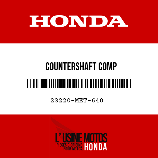 image de 23220-MET-640 COUNTERSHAFT COMP