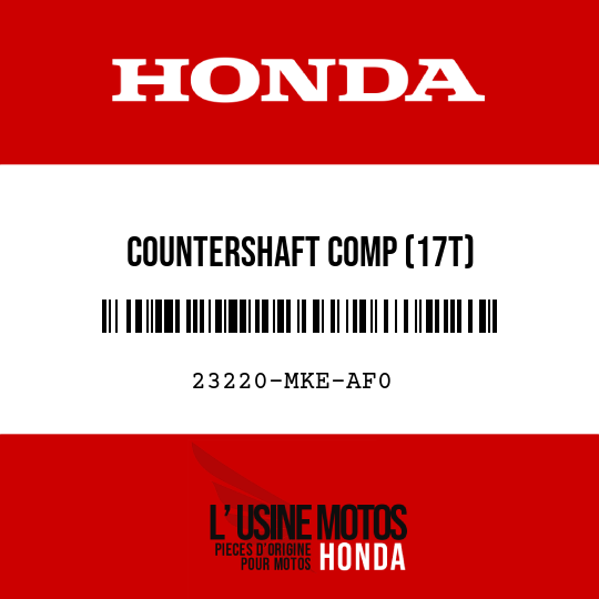 image de 23220-MKE-AF0 COUNTERSHAFT COMP (17T)