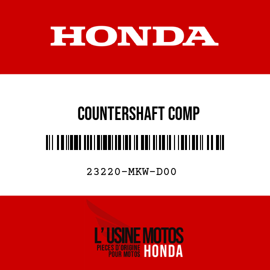 image de 23220-MKW-D00 COUNTERSHAFT COMP