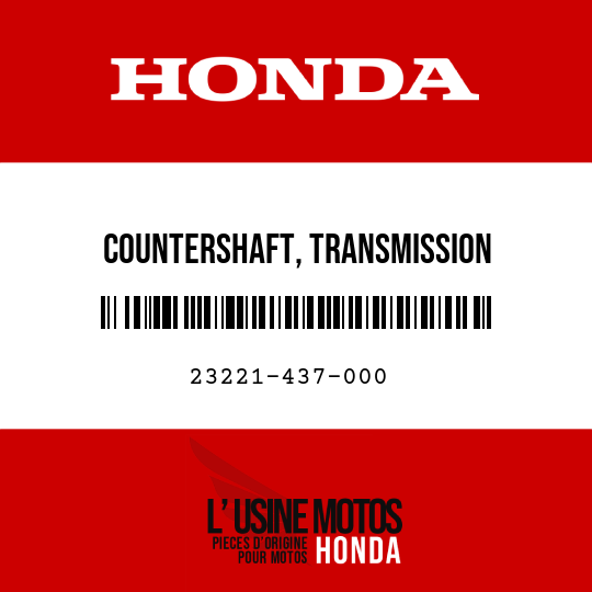 image de 23221-437-000 COUNTERSHAFT, TRANSMISSION