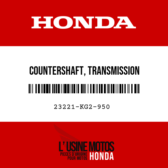 image de 23221-KG2-950 COUNTERSHAFT, TRANSMISSION