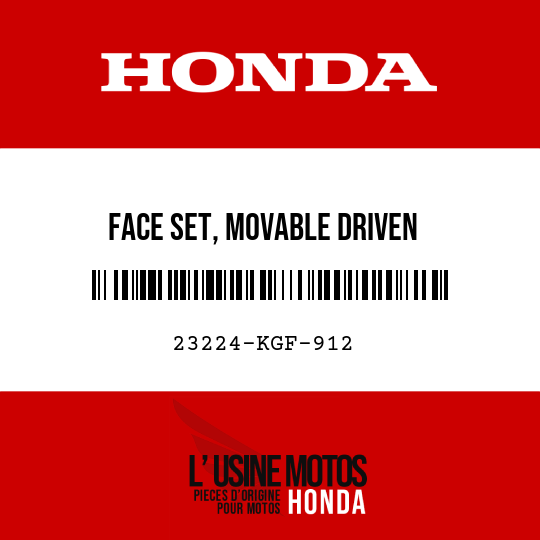 image de 23224-KGF-912 FACE SET, MOVABLE DRIVEN