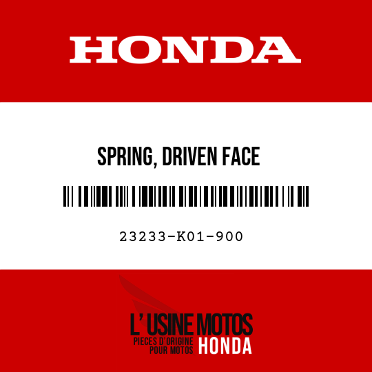 image de 23233-K01-900 SPRING, DRIVEN FACE