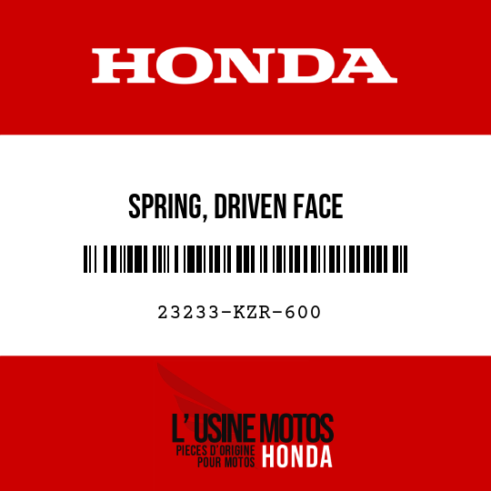 image de 23233-KZR-600 SPRING, DRIVEN FACE