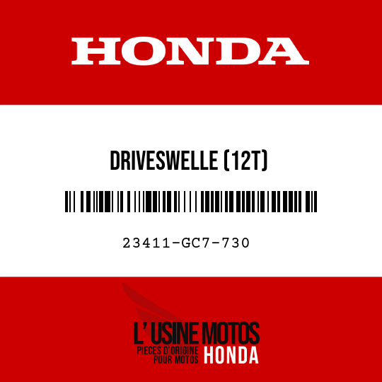 image de 23411-GC7-730 DRIVESWELLE (12T)