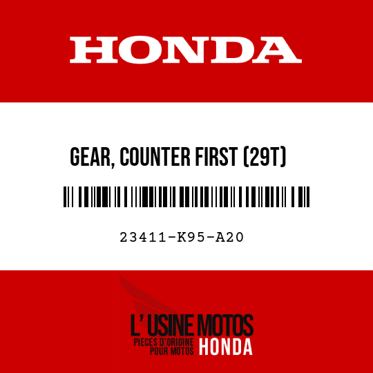 image de 23411-K95-A20 GEAR, COUNTER FIRST (29T)