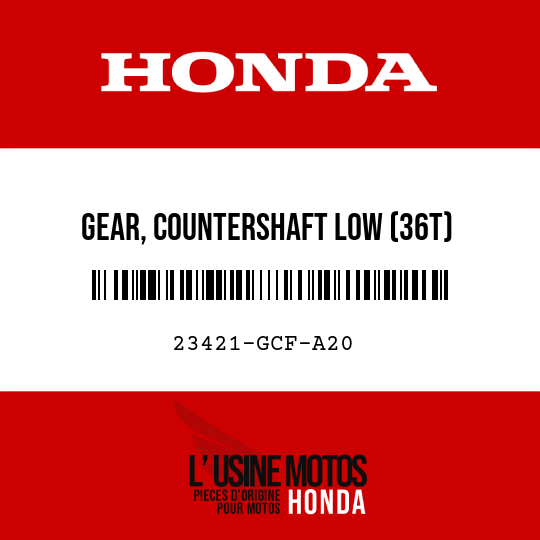 image de 23421-GCF-A20 GEAR, COUNTERSHAFT LOW (36T)