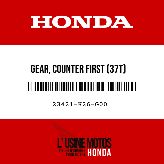 image de 23421-K26-G00 GEAR, COUNTER FIRST (37T)