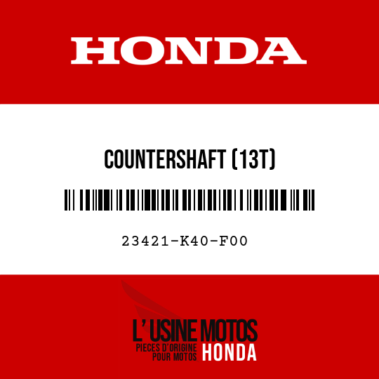image de 23421-K40-F00 COUNTERSHAFT (13T)
